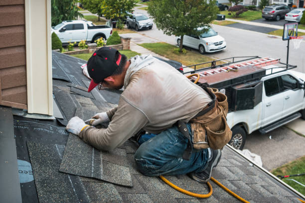 Professional Gutter Repair And Installation technician working in Ridley Park, PA
